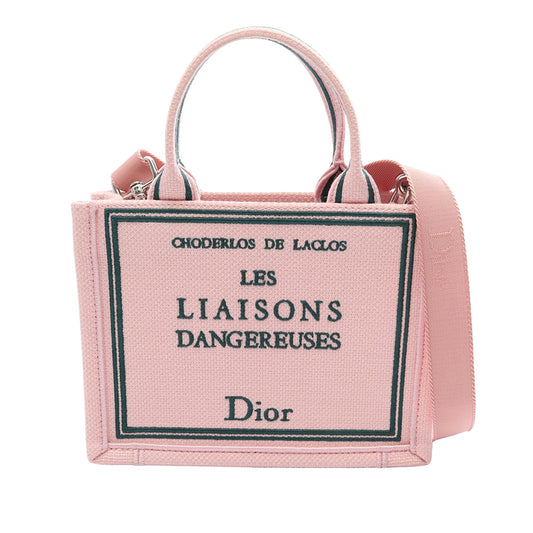 Dior Choderlos de Laclos Les Liaisons Dangereuses Small Canvas Book Tote