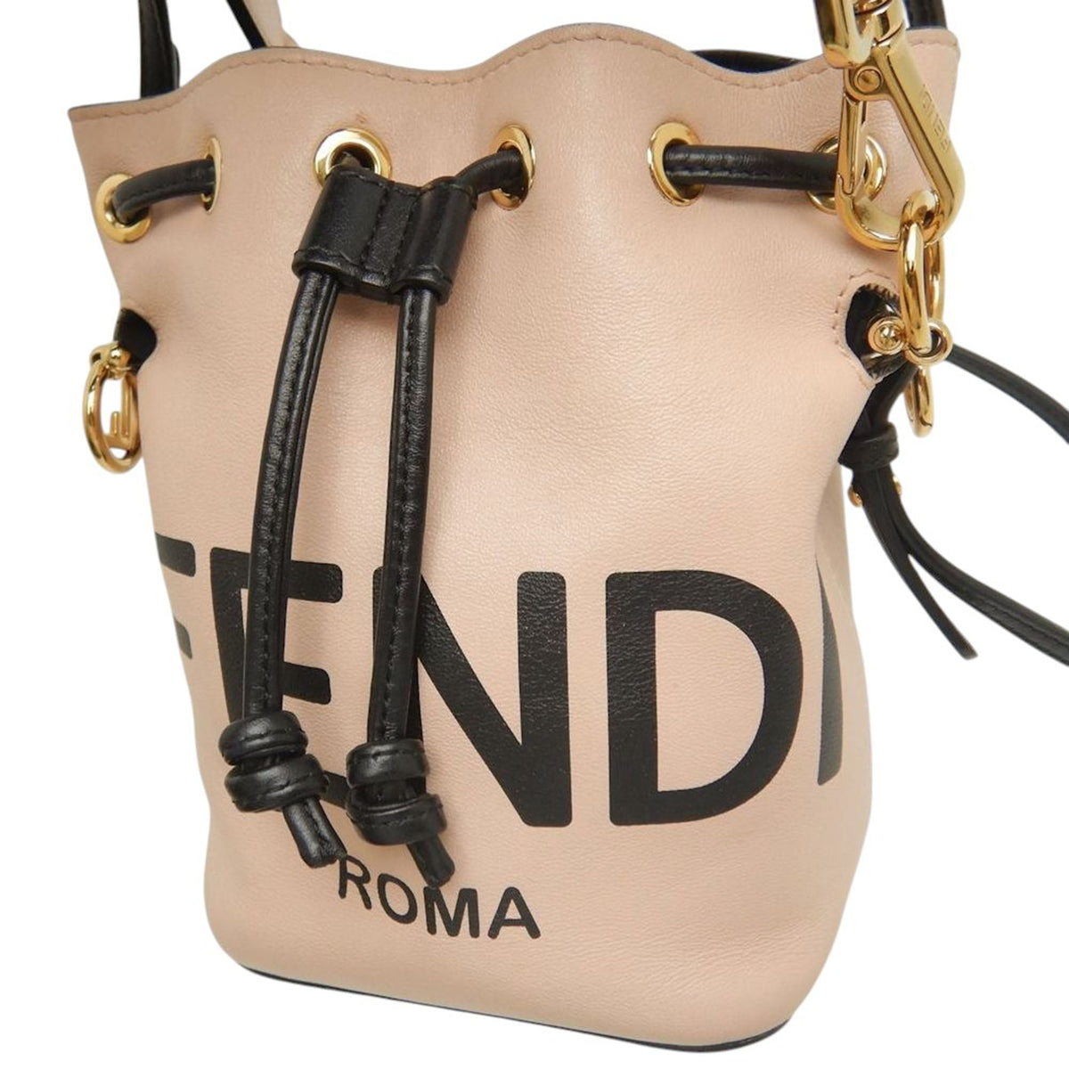 Fendi Mini Calfskin Mon Tresor Bucket Bag
