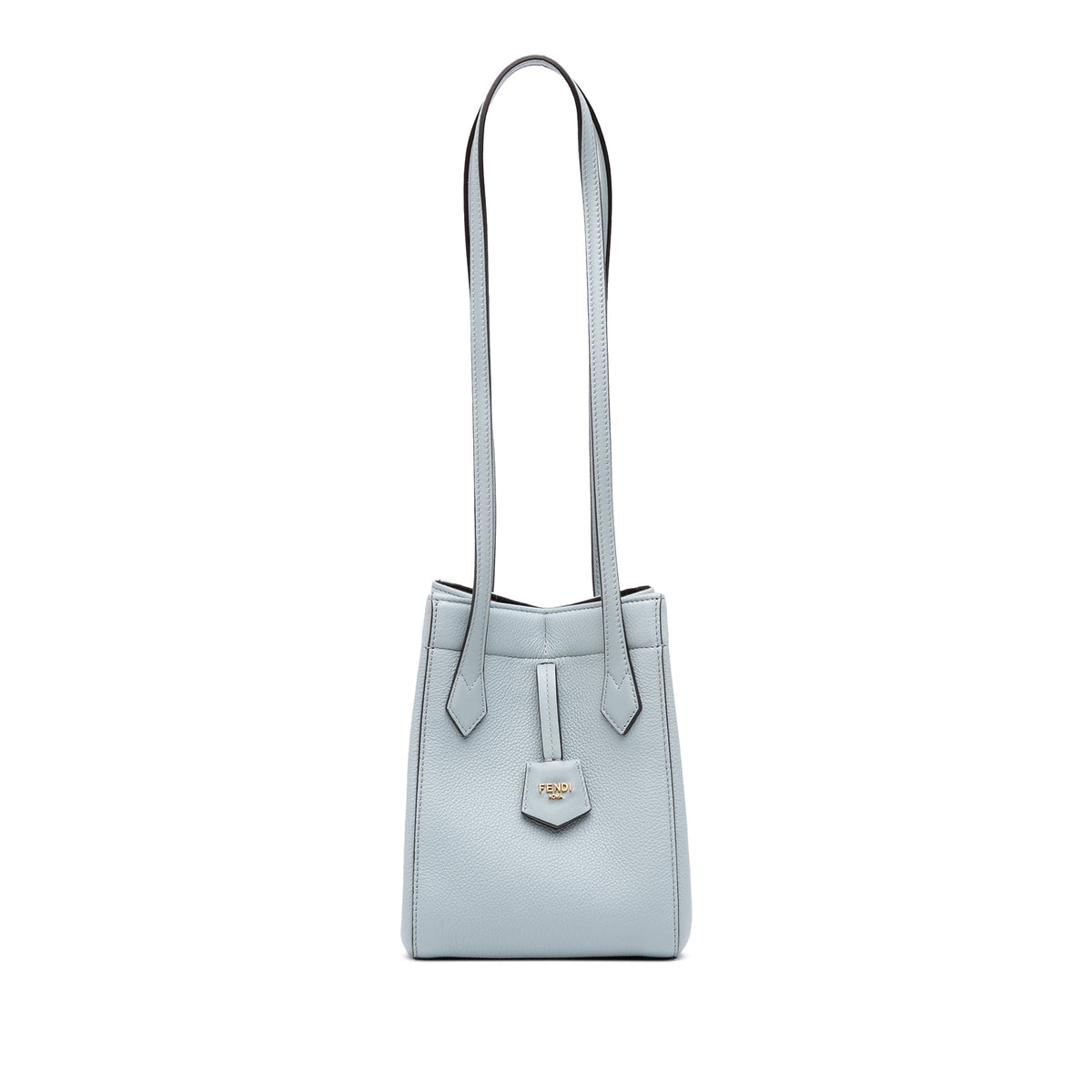 Fendi Mini Leather Origami Shoulder Bag — Blue