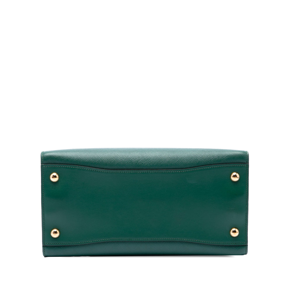 Prada Saffiano Bibliotheque Satchel — Green