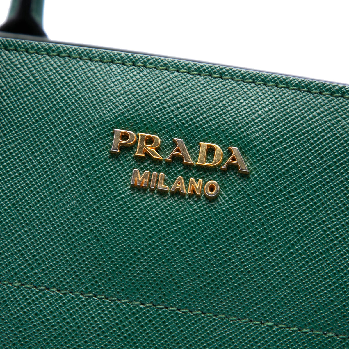 Prada Saffiano Bibliotheque Satchel — Green