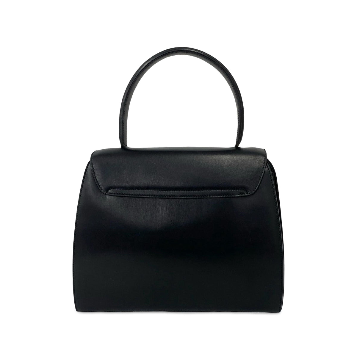 Celine Calfskin Star Ball Top Handle Bag — Black