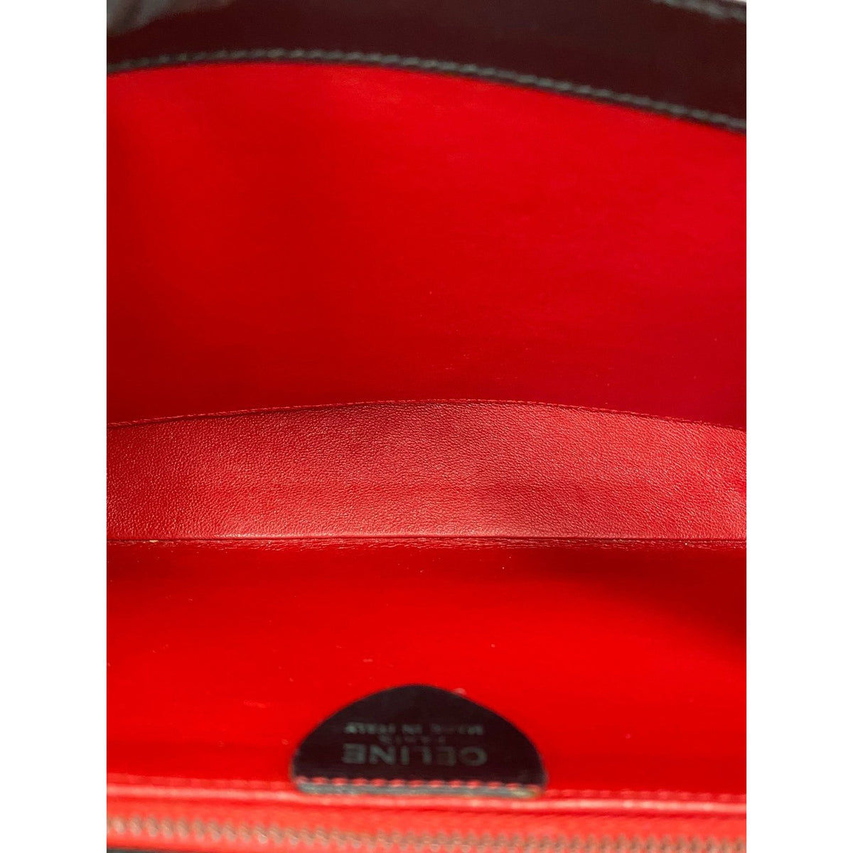 Celine Calfskin Star Ball Top Handle Bag — Black