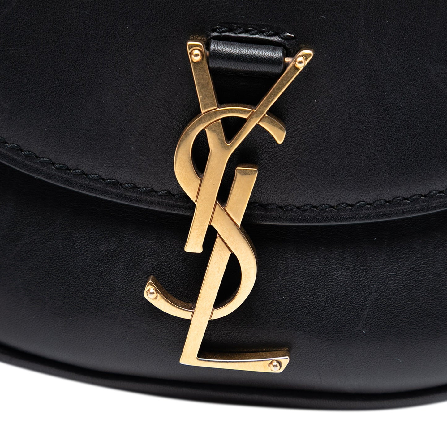Saint Laurent Small Leather Monogram Kaia Crossbody