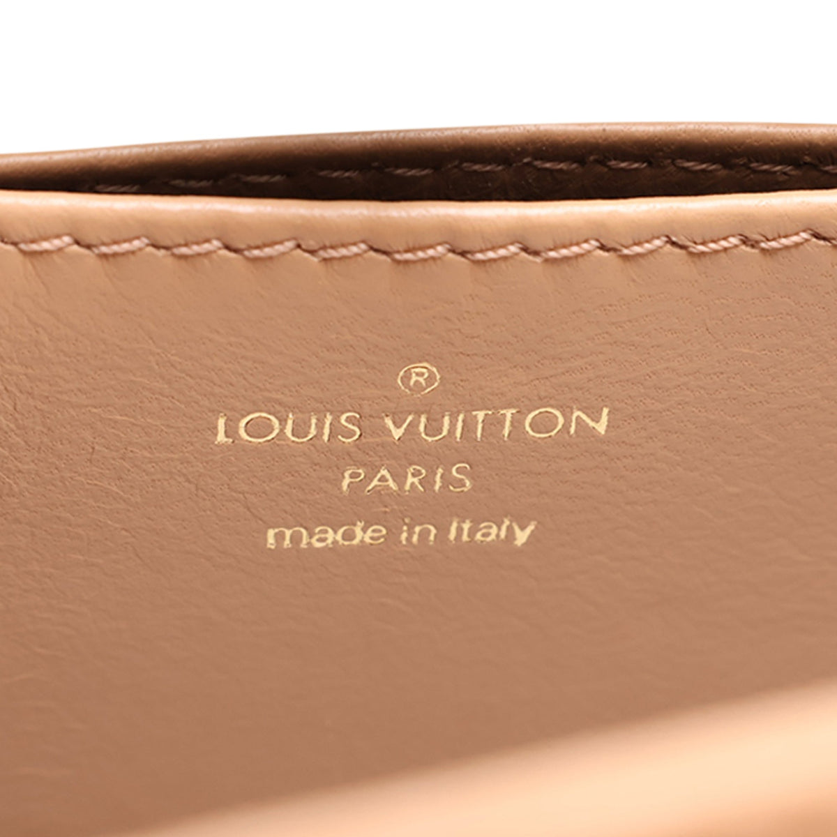 Louis Vuitton Lambskin Malletage GO 14 GM — Brown