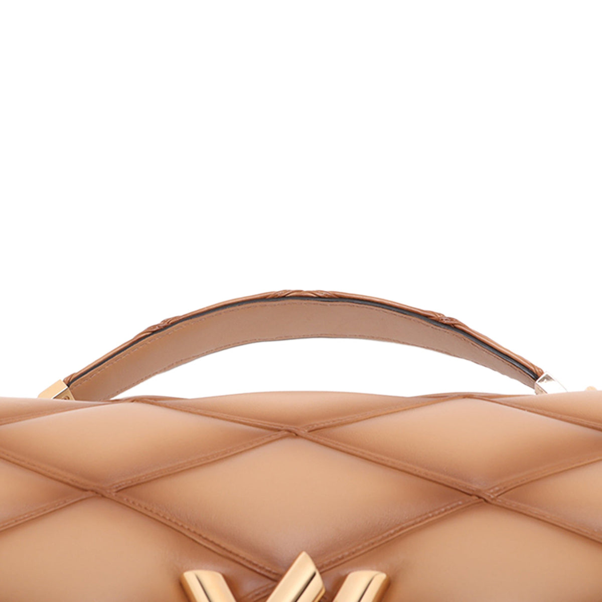 Louis Vuitton Lambskin Malletage GO 14 GM — Brown