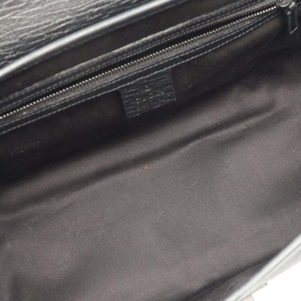 Gucci GG Canvas Bamboo Bullet Shoulder Bag — Black