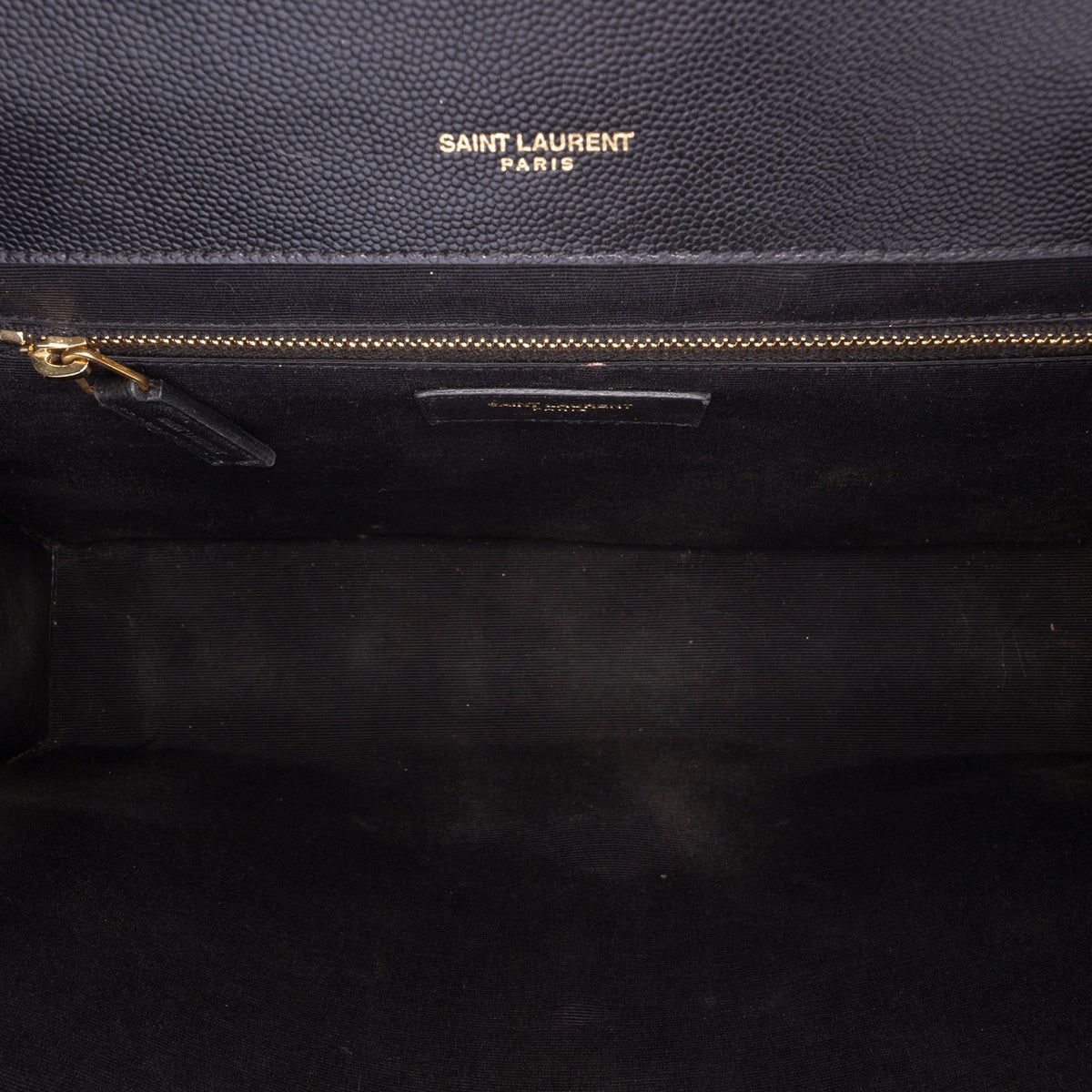 Saint Laurent Medium Grain De Poudre Triquilt Monogram Envelope Bag