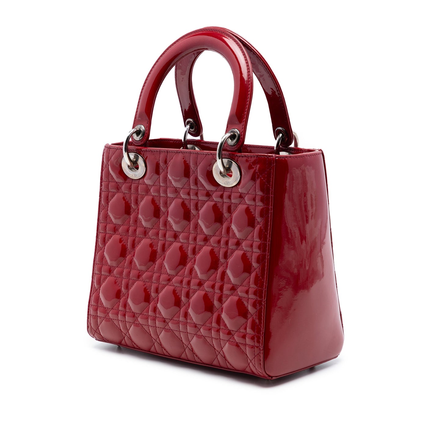 Dior Medium Patent Cannage Lady Dior