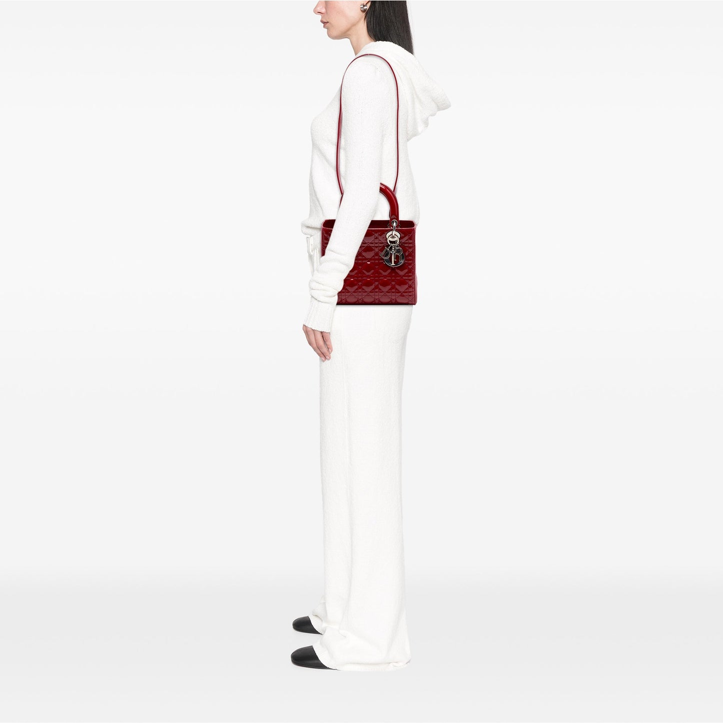 Dior Medium Patent Cannage Lady Dior