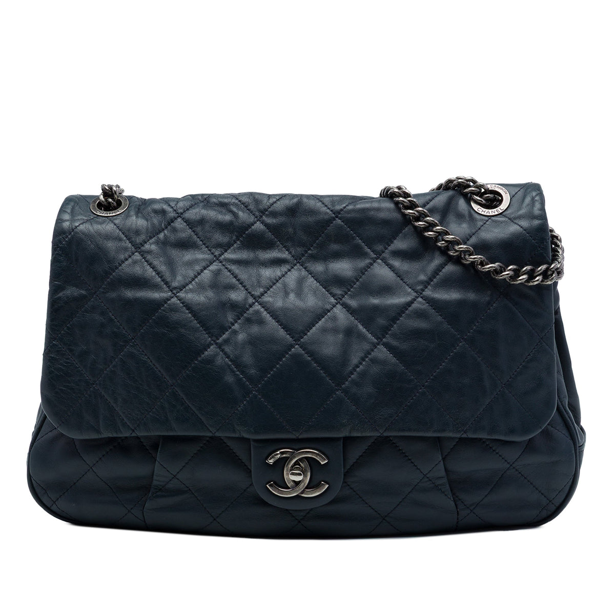Chanel Quilted Calfskin Coco Pleats Flap