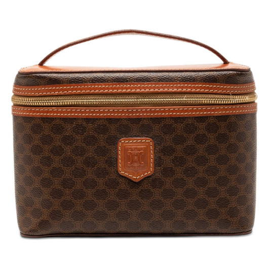 Celine Macadam Coated Canvas Vanity Bag