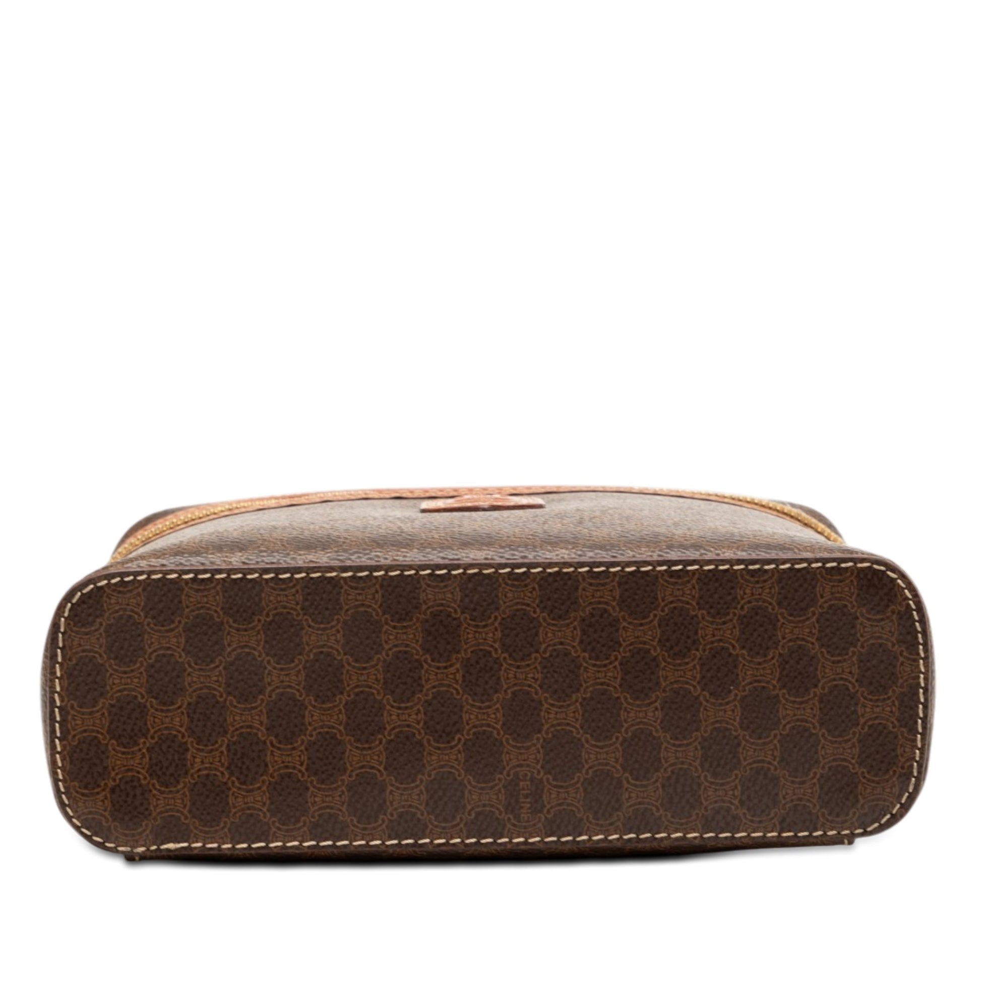 Celine Macadam Coated Canvas Vanity Bag