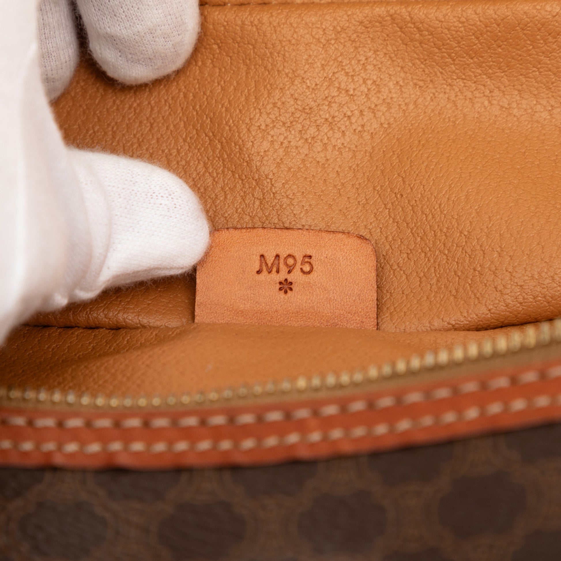 Celine Macadam Coated Canvas Vanity Bag
