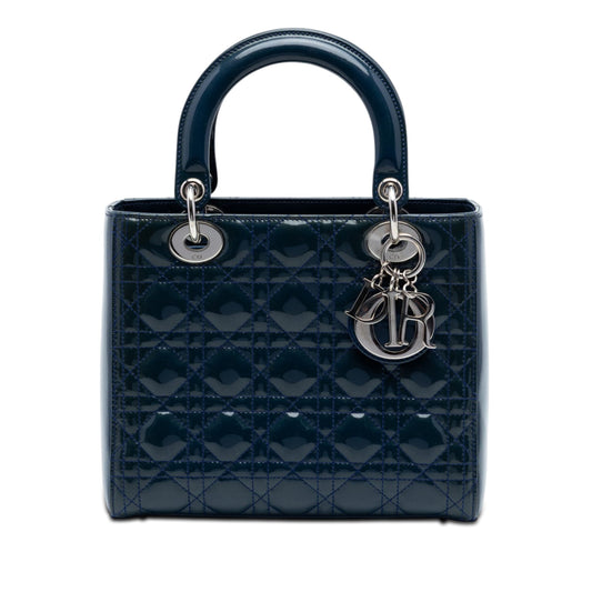Dior Medium Patent Cannage Lady Dior