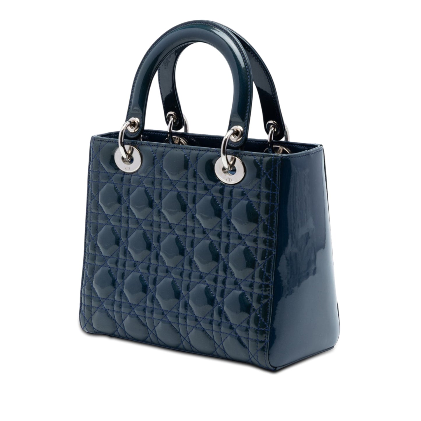 Dior Medium Patent Cannage Lady Dior