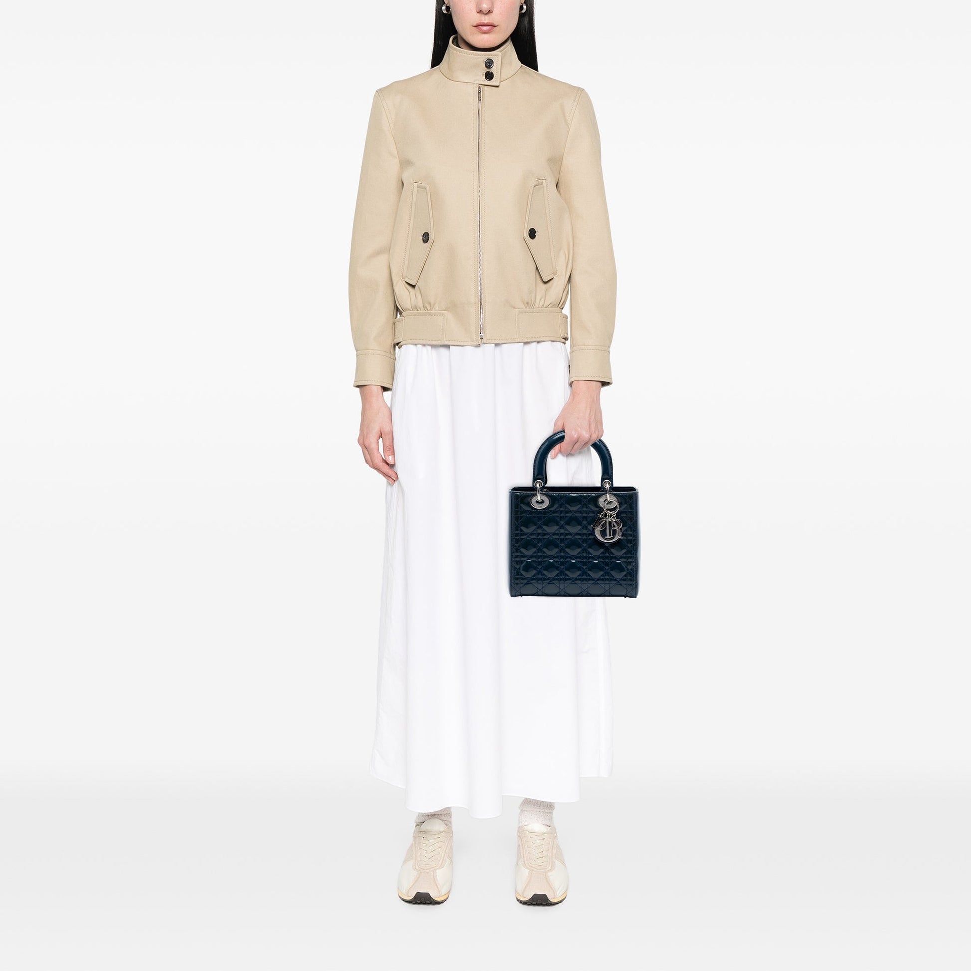 Dior Medium Patent Cannage Lady Dior