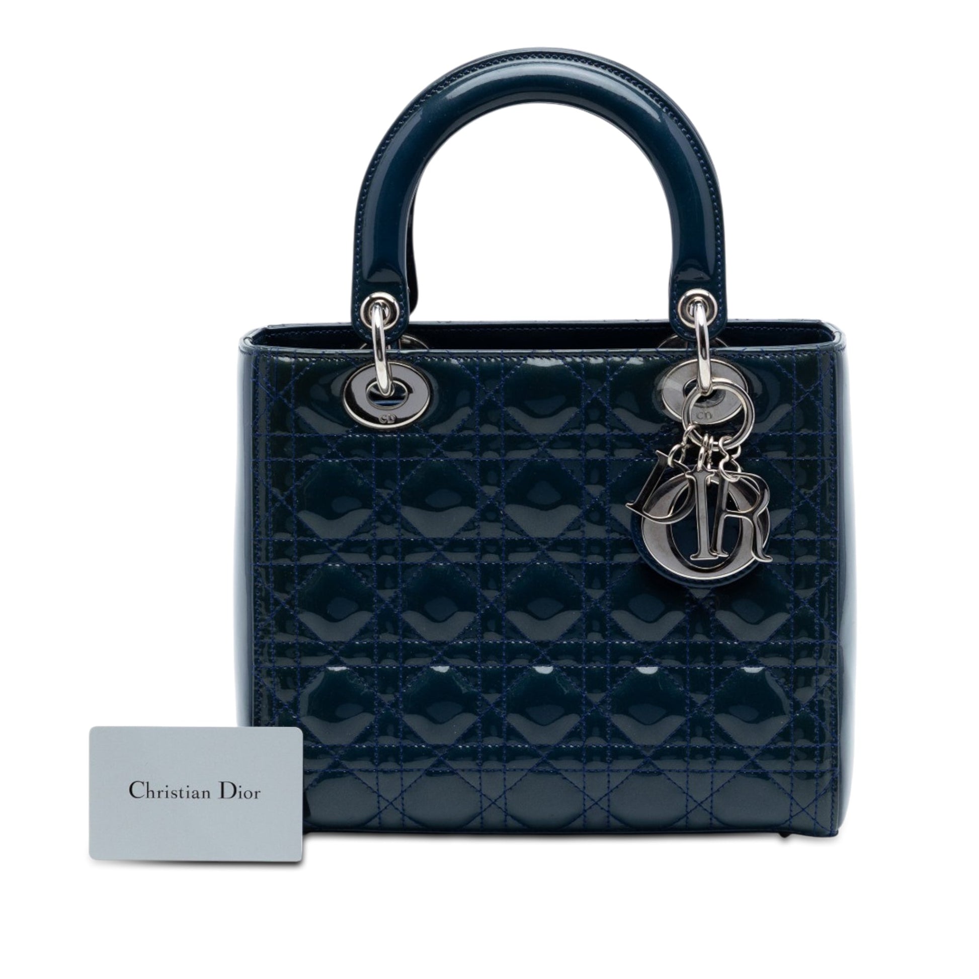 Dior Medium Patent Cannage Lady Dior