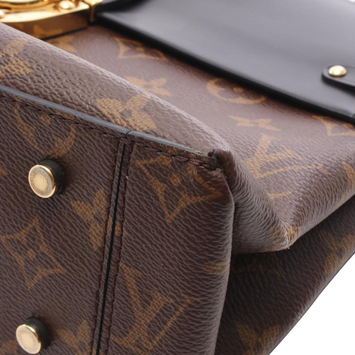 Louis Vuitton Monogram One Handle Flap MM Satchel — Brown
