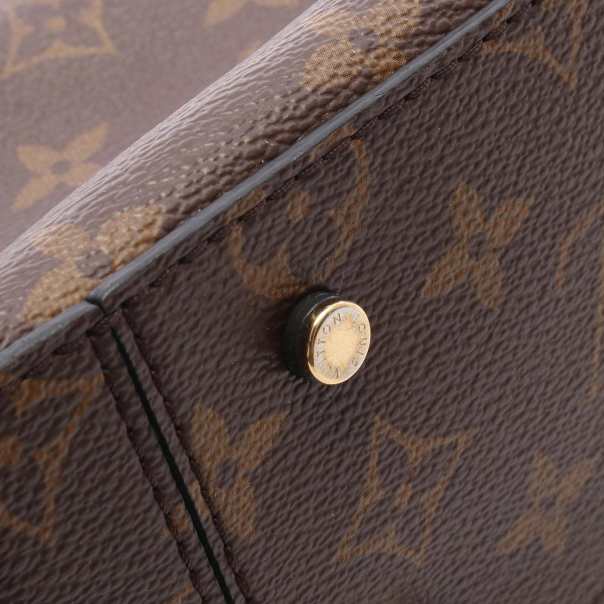 Louis Vuitton Monogram One Handle Flap MM Satchel — Brown