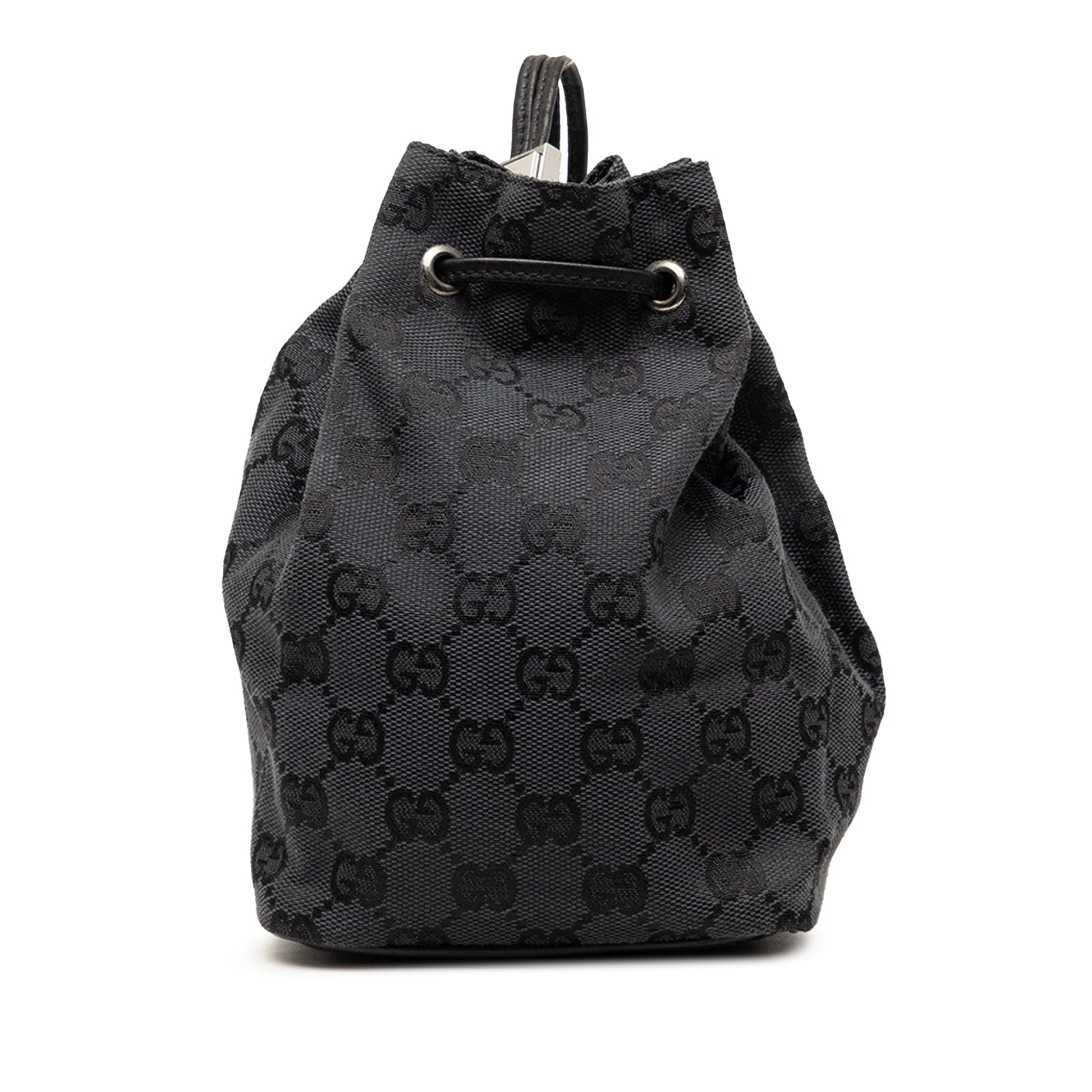 Gucci GG Canvas Drawstring Bucket Bag