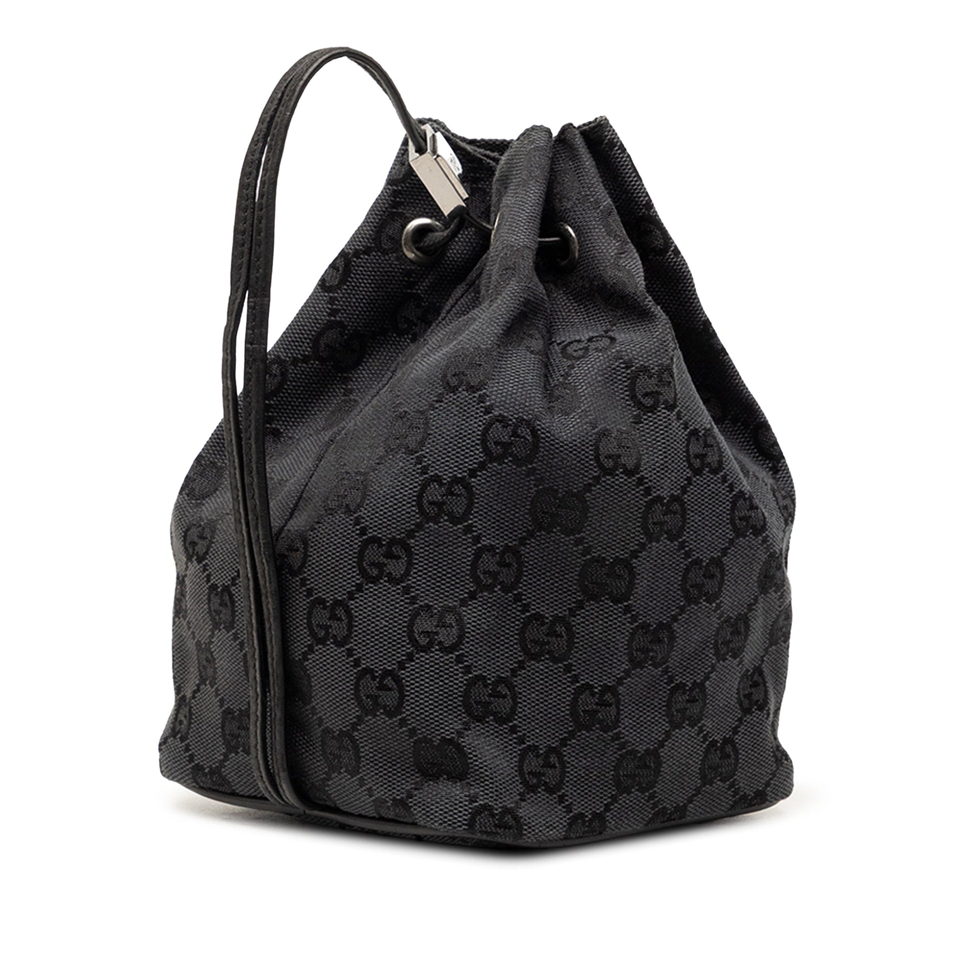 Gucci GG Canvas Drawstring Bucket Bag
