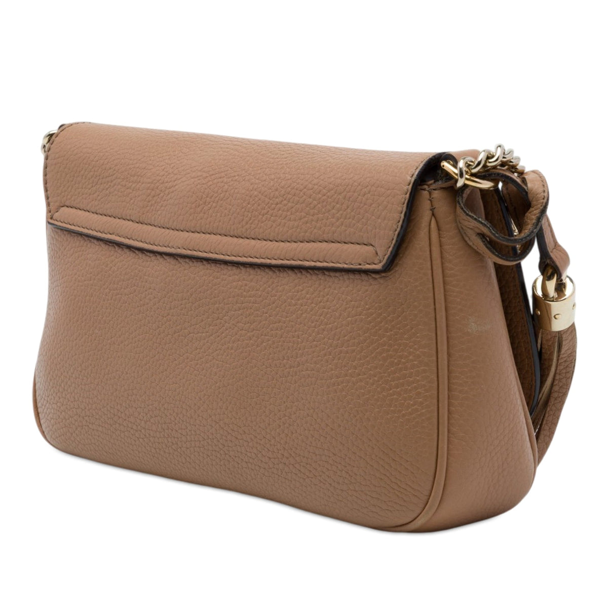 Gucci Medium Calfskin Soho Chain Flap Crossbody — Brown
