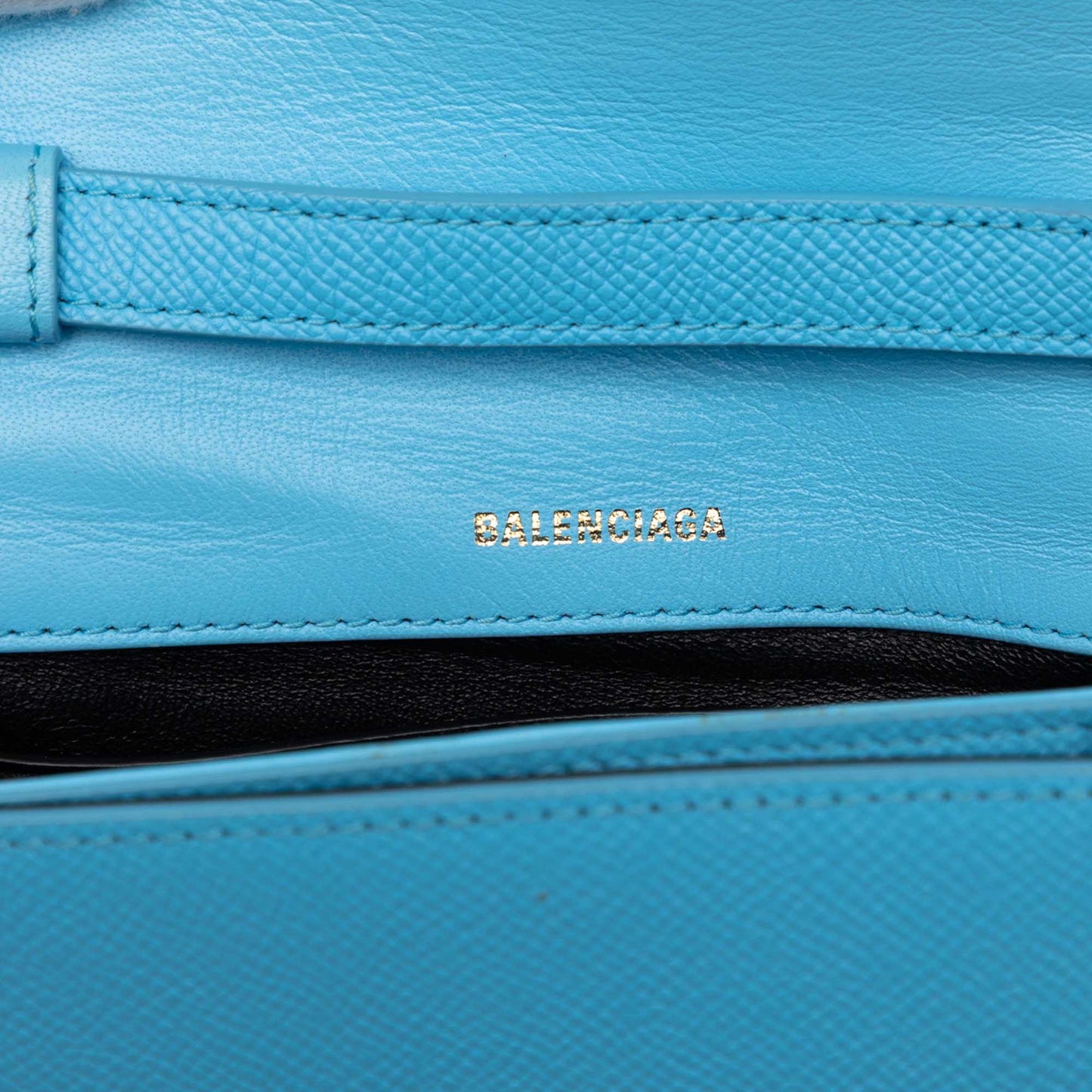Balenciaga Grained Calfskin Logo Ville Day Crossbody XS