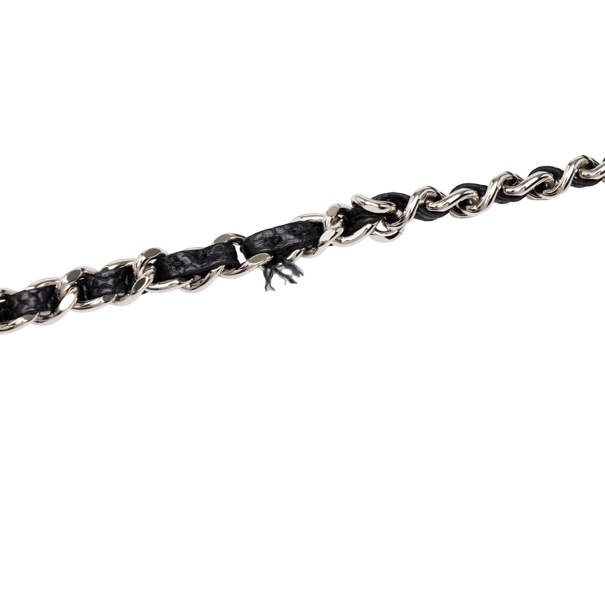 Chanel CC Quilted Caviar Wallet on Chain — Black