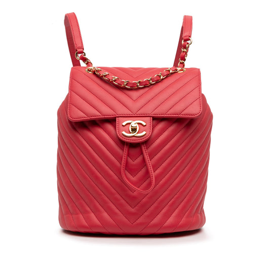 Chanel Small Chevron Calfskin Urban Spirit Backpack