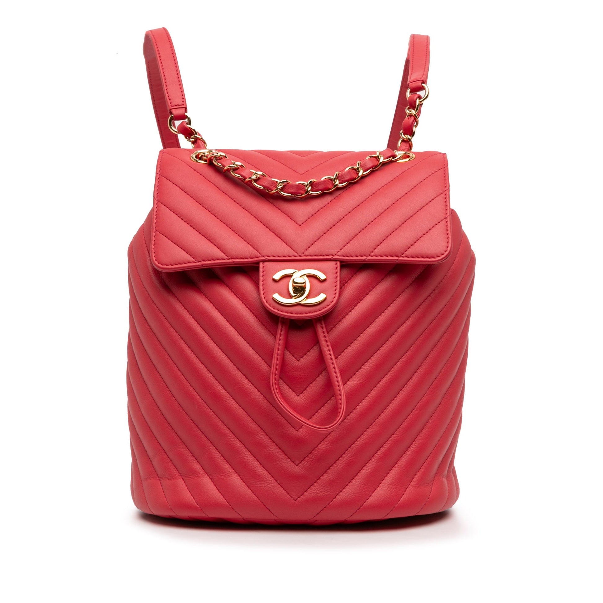 Chanel Small Chevron Calfskin Urban Spirit Backpack