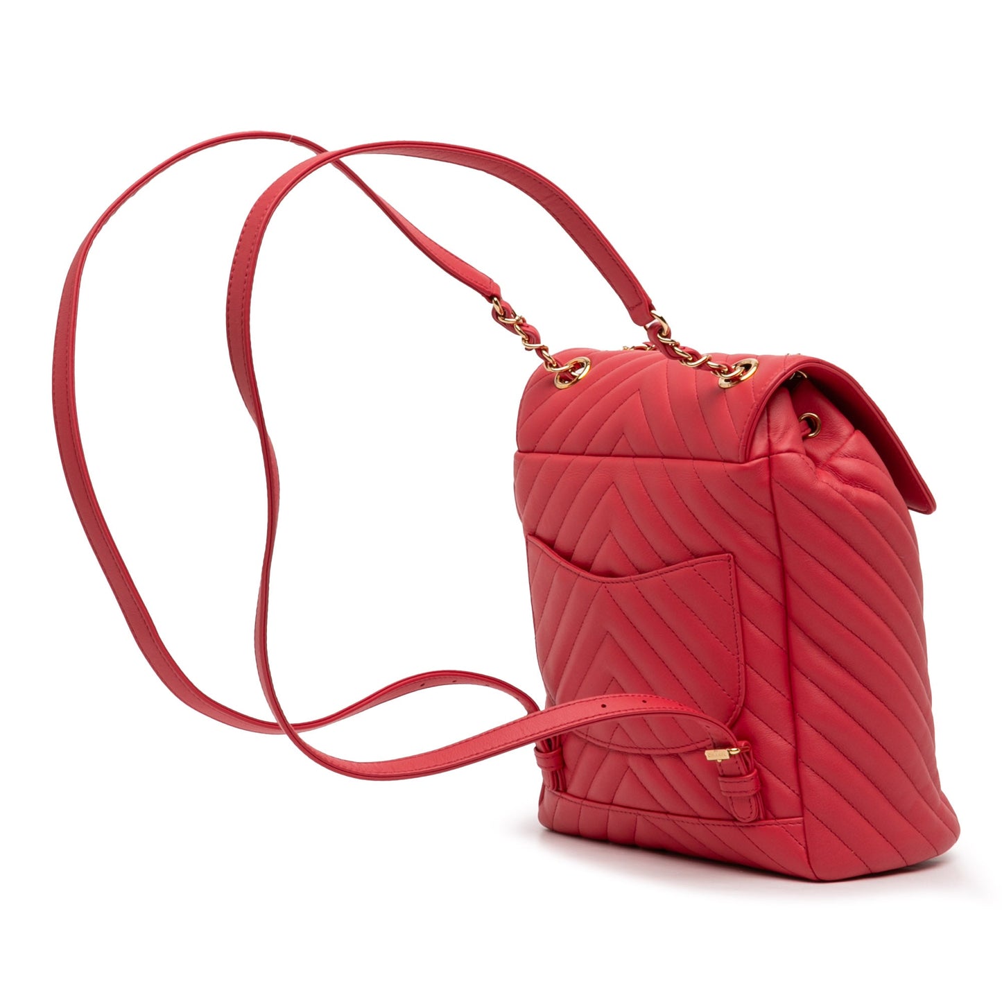 Chanel Small Chevron Calfskin Urban Spirit Backpack