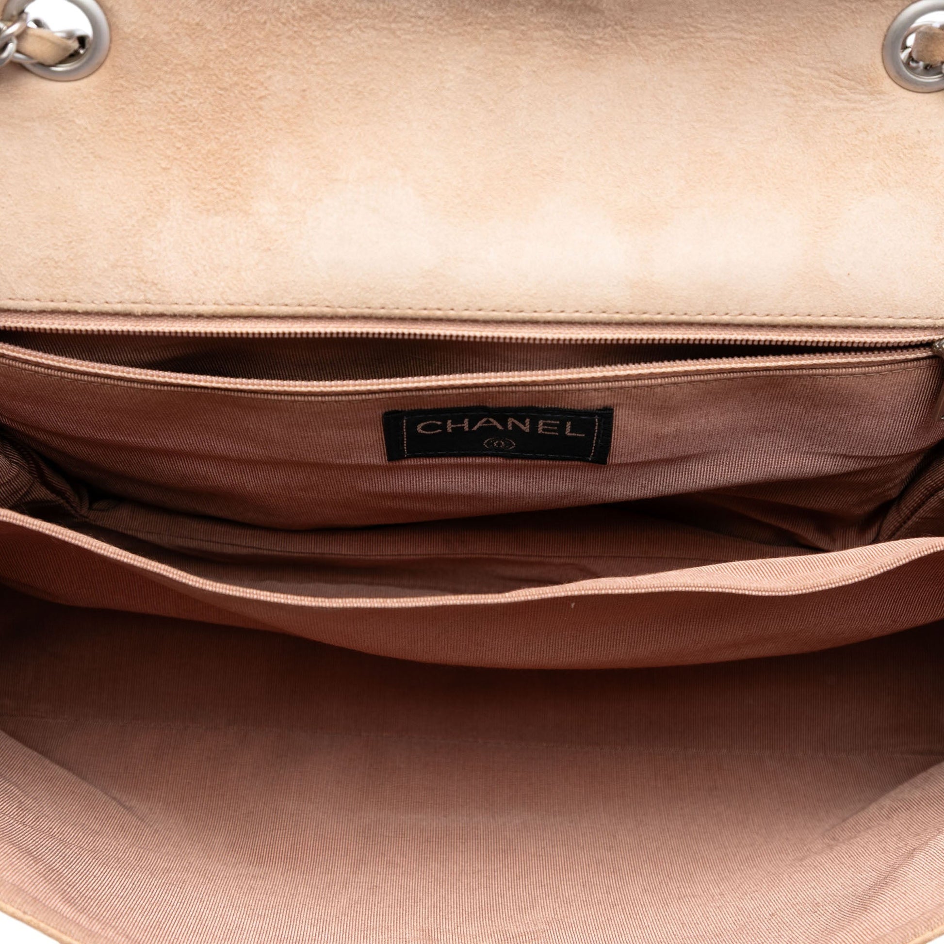 Chanel Choco Bar Suede Mademoiselle Turnlock Flap