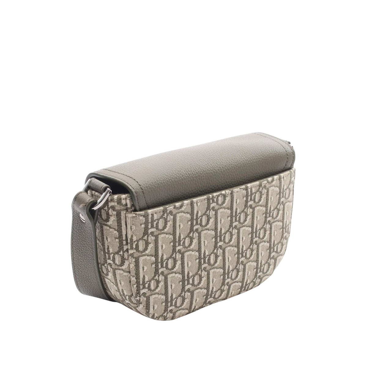 Dior Mini Oblique Canvas Saddle Buckle Messenger Bag