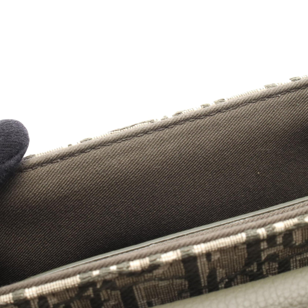 Dior Mini Oblique Canvas Saddle Buckle Messenger Bag