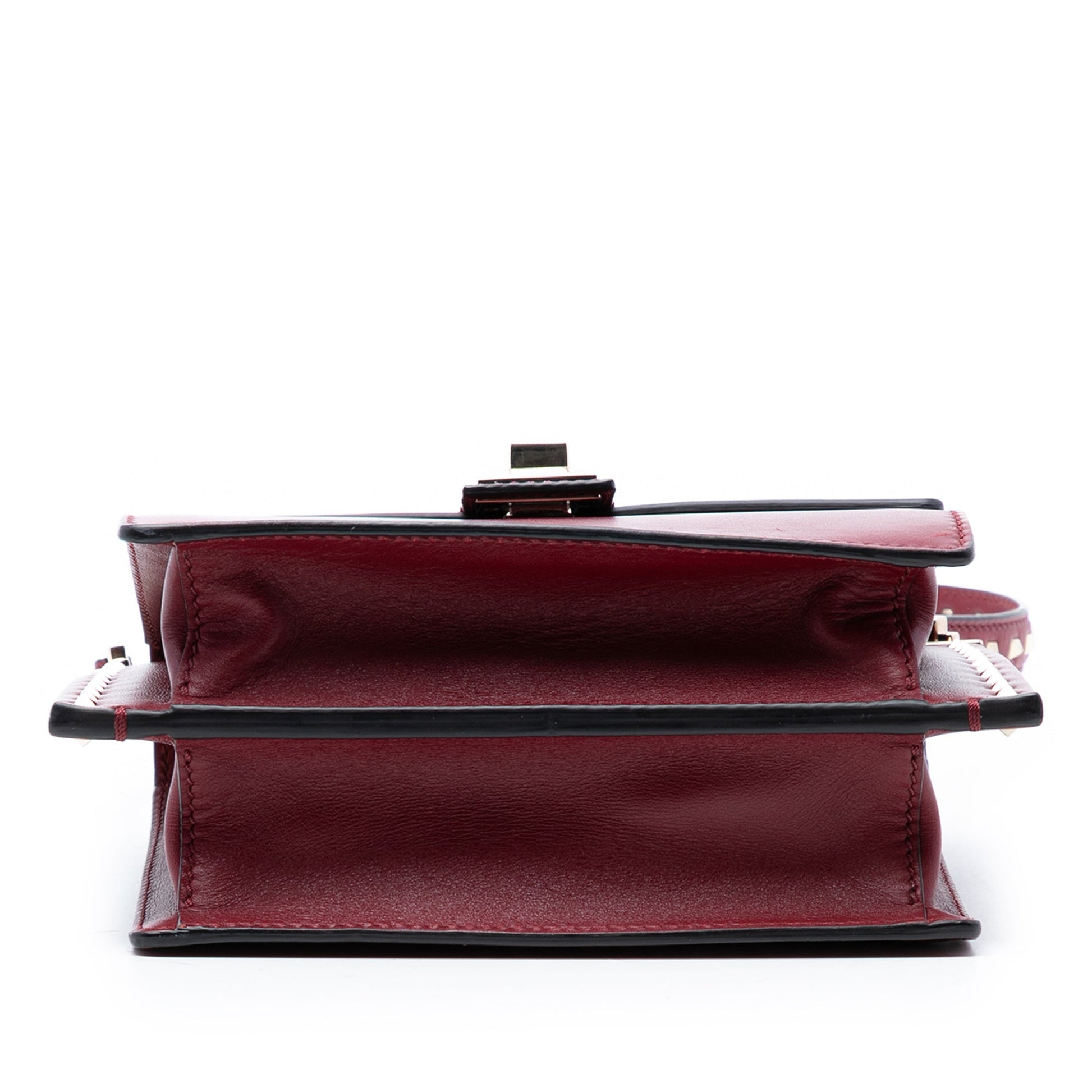 Valentino Leather Rockstud Flap Shoulder Bag
