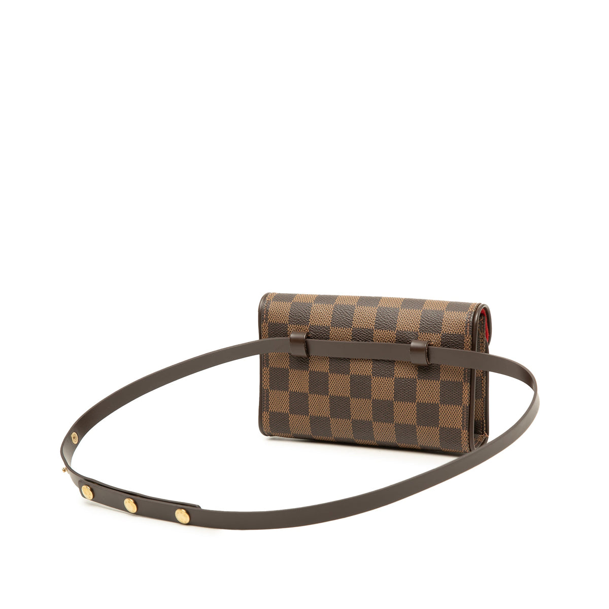 Louis Vuitton Damier Ebene Florentine Pochette — Brown