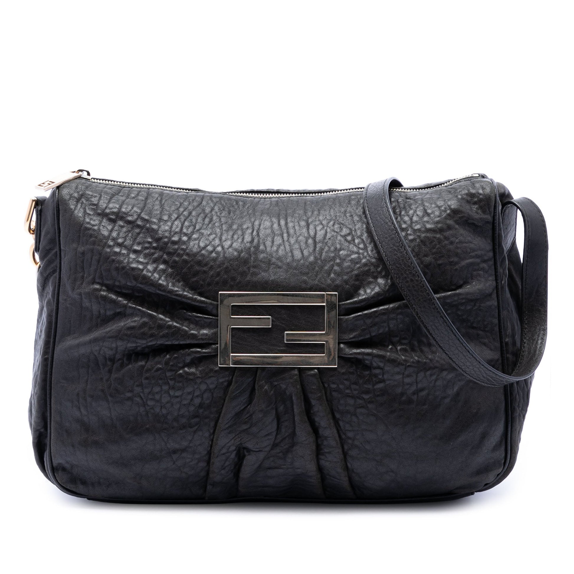 Fendi Large Leather Mia Crossbody