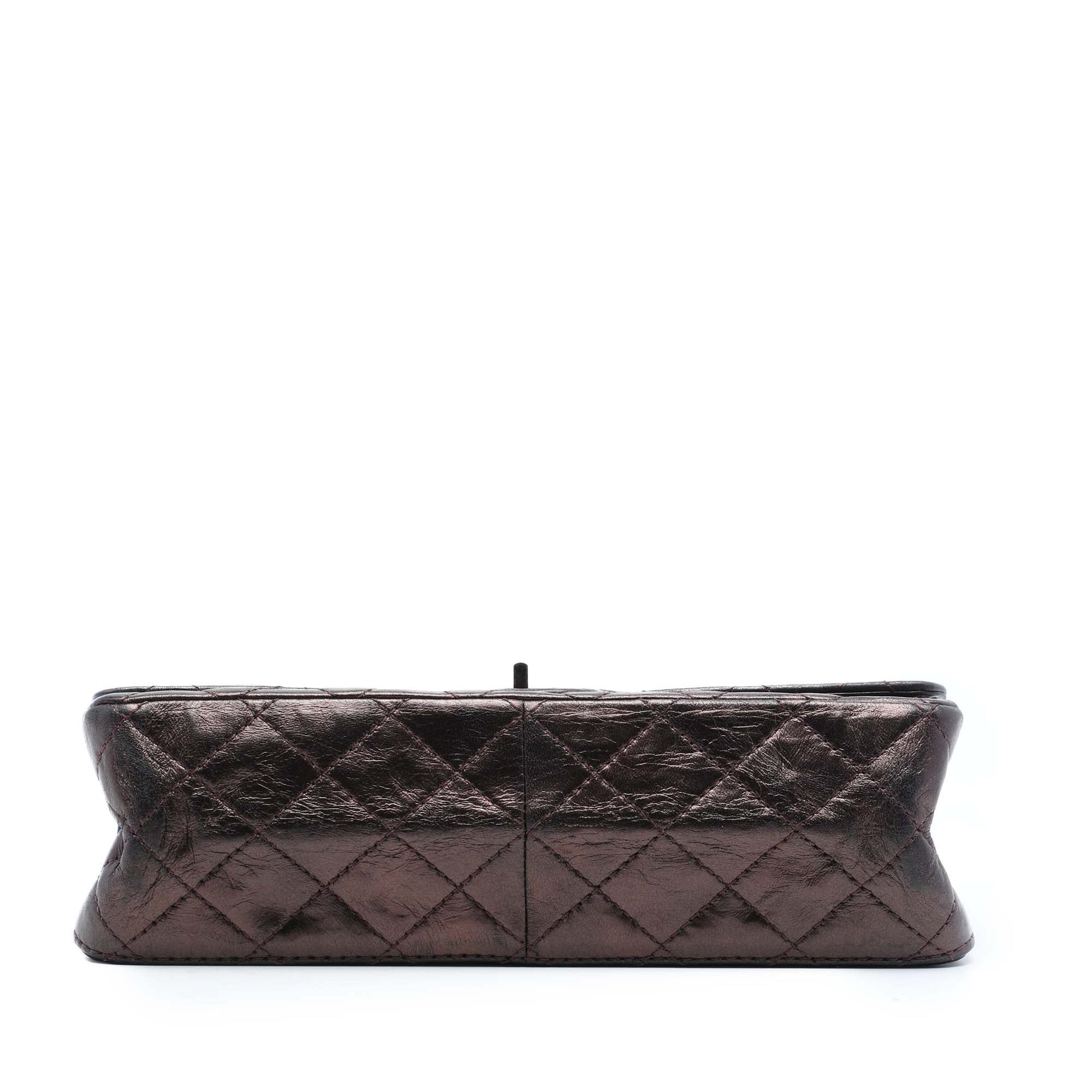 Chanel Quilted Metallic Aged Calfskin Reissue 2.55 Double Flap 226