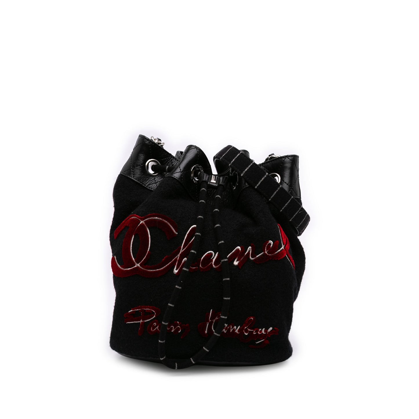 Chanel Paris Hamburg Wool Bucket Bag