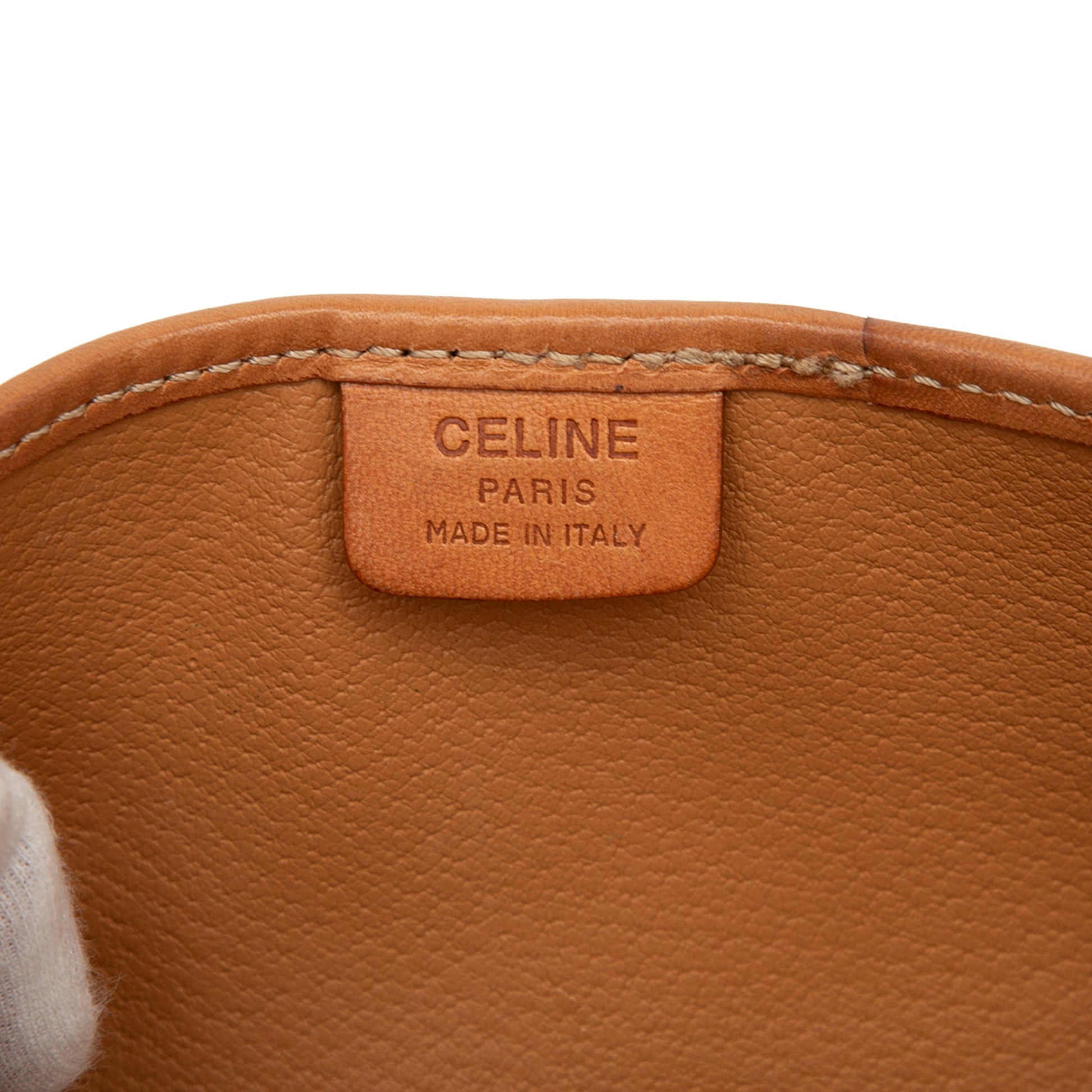 Celine Macadam Coated Canvas Clutch
