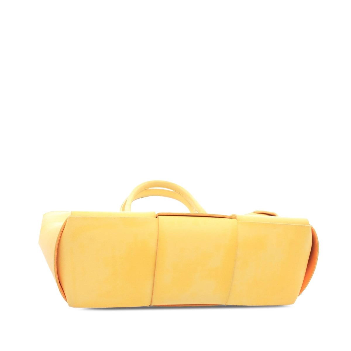 Bottega Veneta Small Nappa Maxi Intrecciato Arco Tote — Yellow