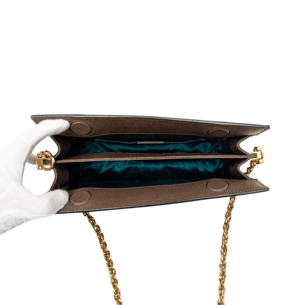 Gucci Small GG Supreme Web Ophidia Chain Crossbody