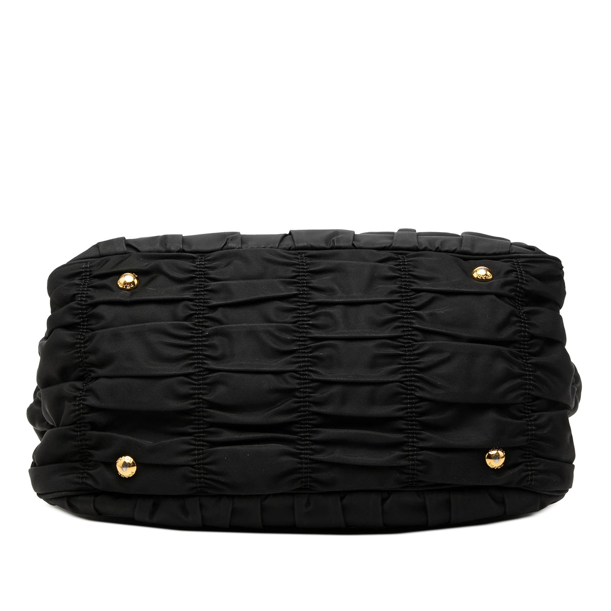 Prada Tessuto Gaufre Satchel — Black