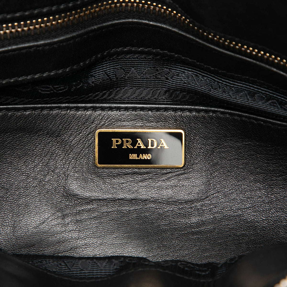 Prada Tessuto Gaufre Satchel — Black