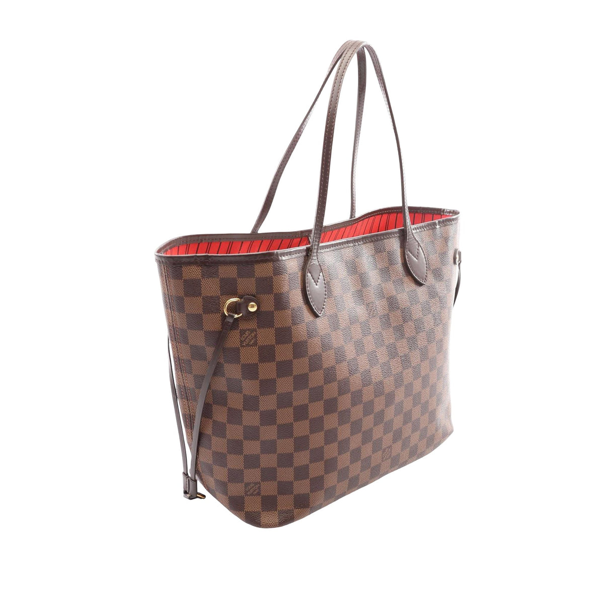 Louis Vuitton Damier Ebene Braided Neverfull MM — Brown