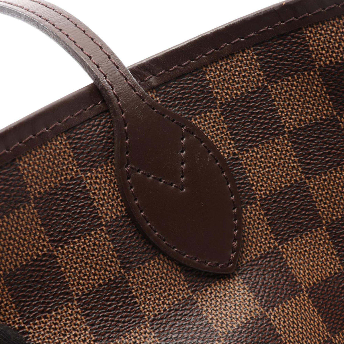 Louis Vuitton Damier Ebene Braided Neverfull MM — Brown