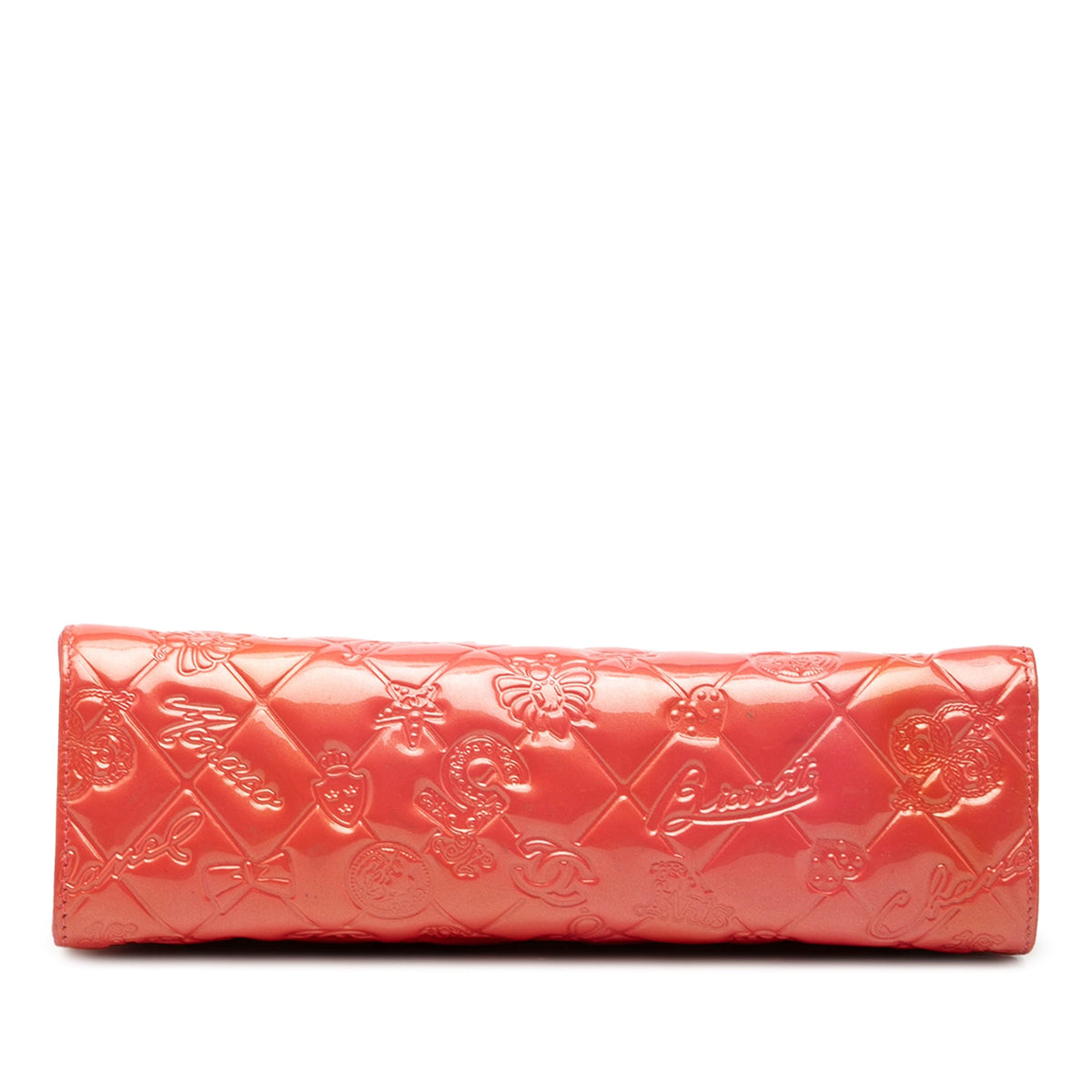Chanel Quilted Patent Embossed Lucky Symbols Pochette