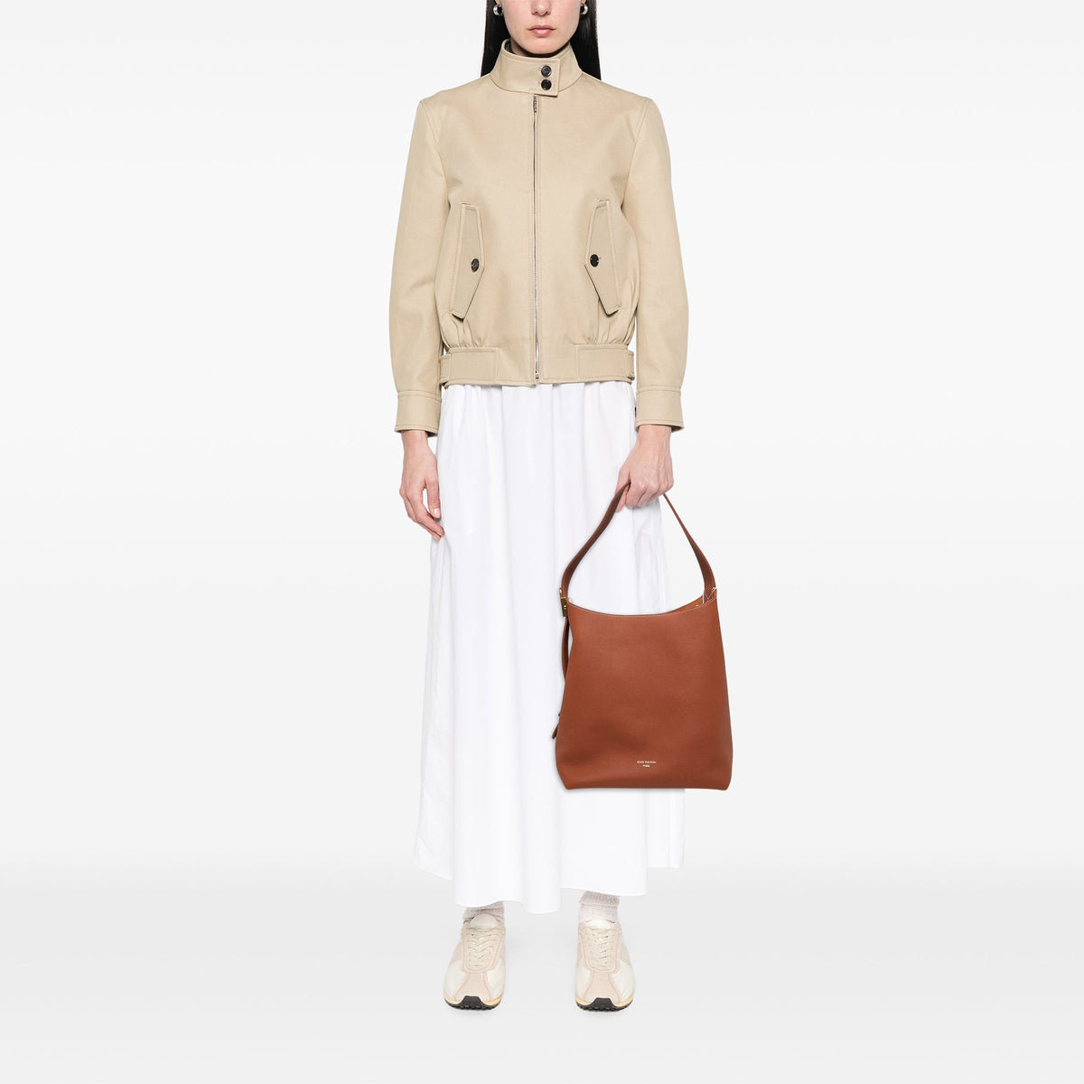 Louis Vuitton Grained Calfskin Low Key Hobo MM — Brown
