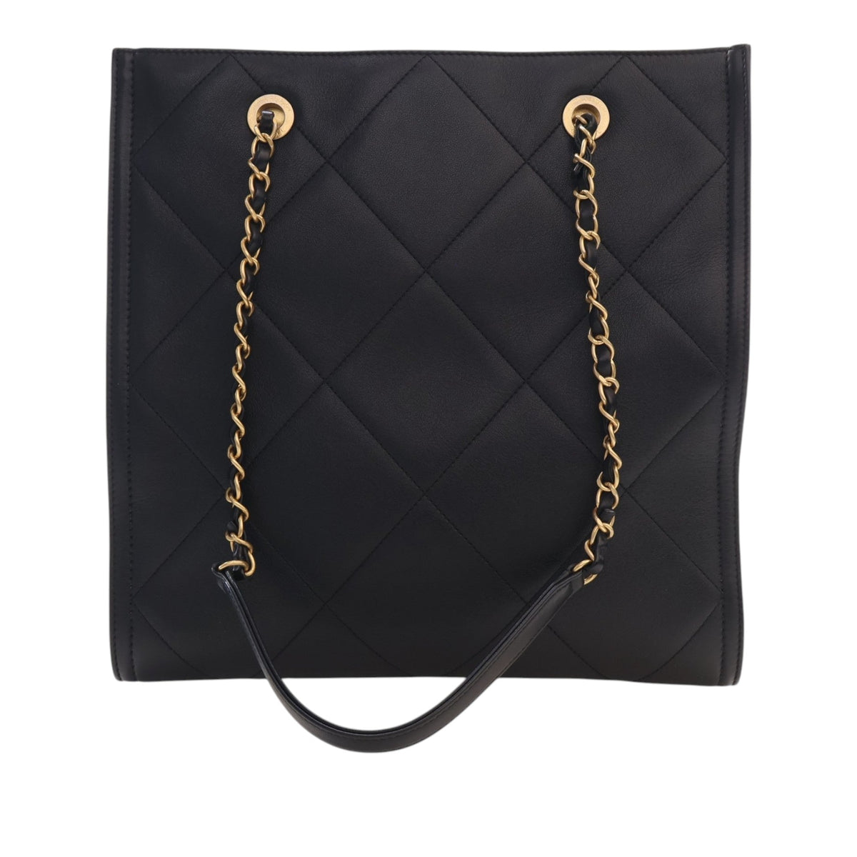 Chanel CC Quilted Lambskin Shopping Tote